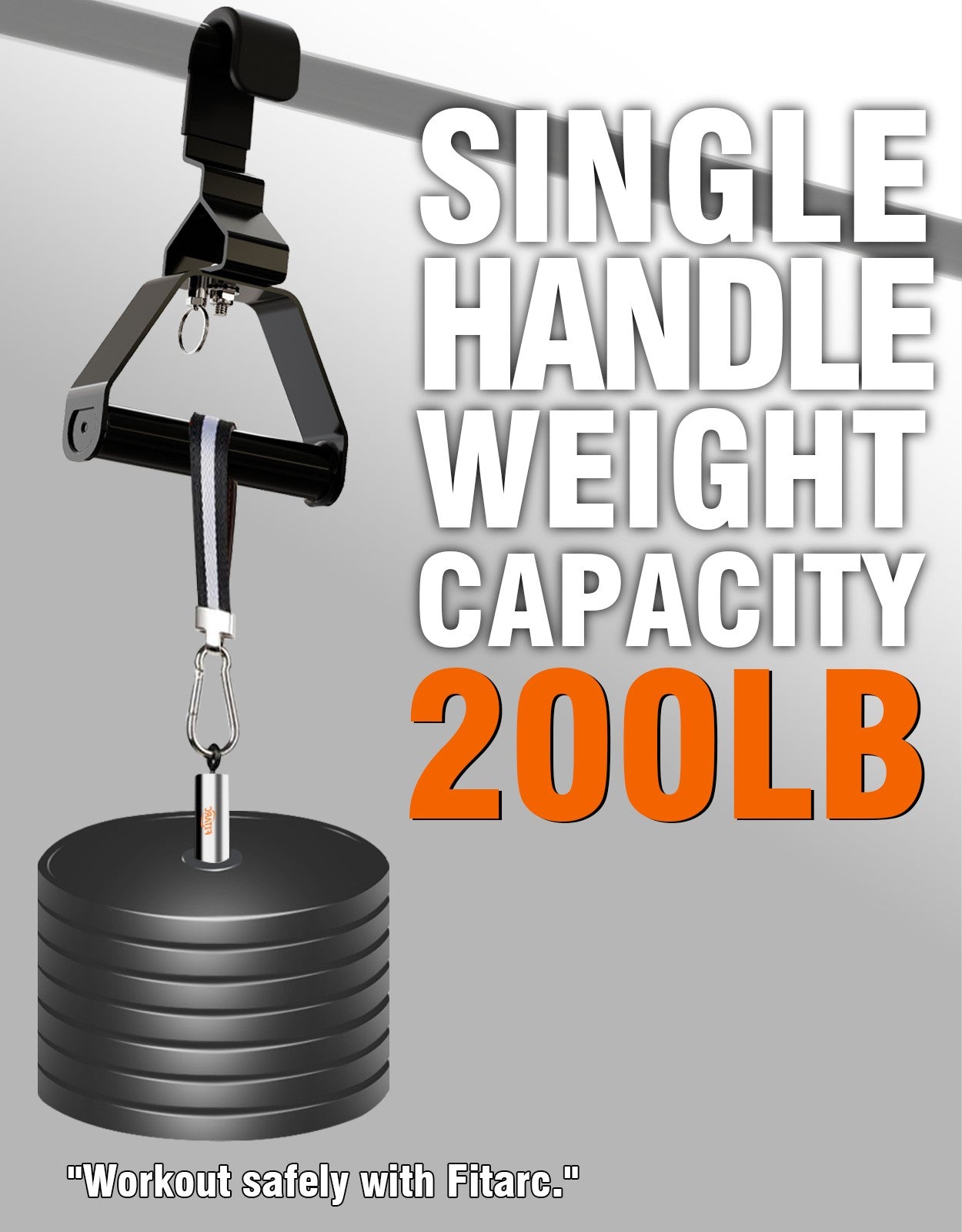 Fitarc Pull Up Handle Width Angle Fast Adjust Grip, Professional LAT Pull Down Grip 12 Level Adjustable, Rowing Handle, Wrist Friendly Deadlift Handle 2pcs, Patented