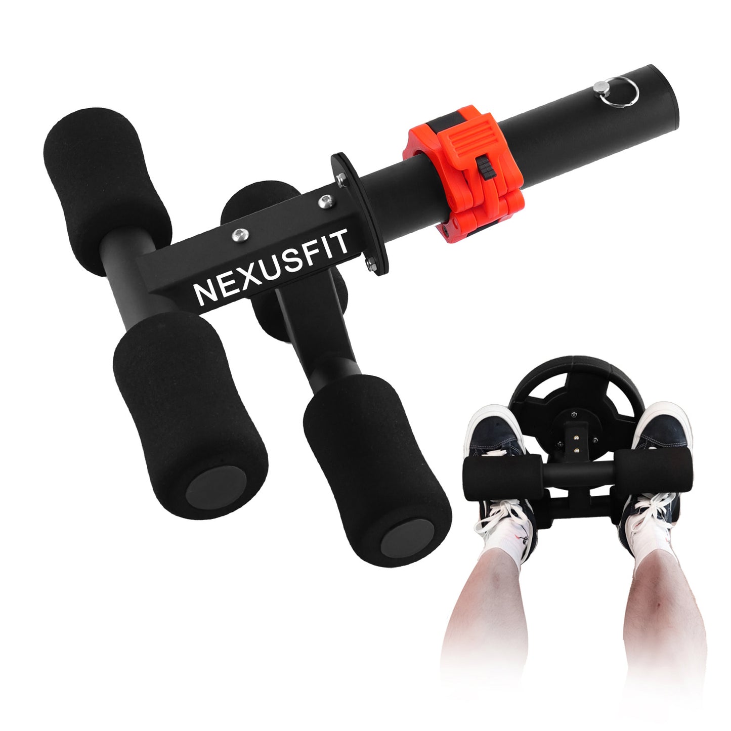 NEXUSFIT Leg Weights, Tib Bar, Tibialis Trainer, Tibia Dorsi Calf Raise Machine for Strengthening Calves/Shins/Ankles