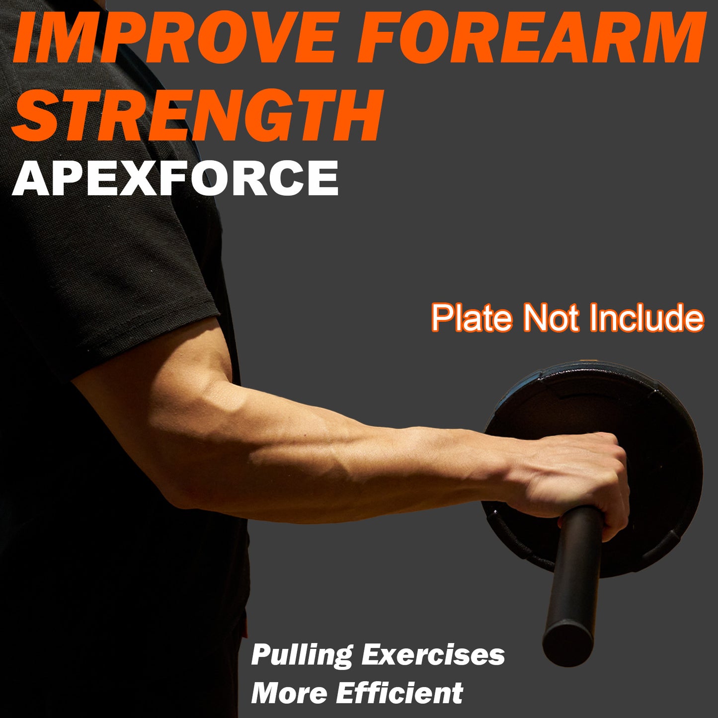APEXFORCE Physical Fitness Purposes, Wrist Bar,Forearm Strengthener,Manually Operated Exercise Equipment