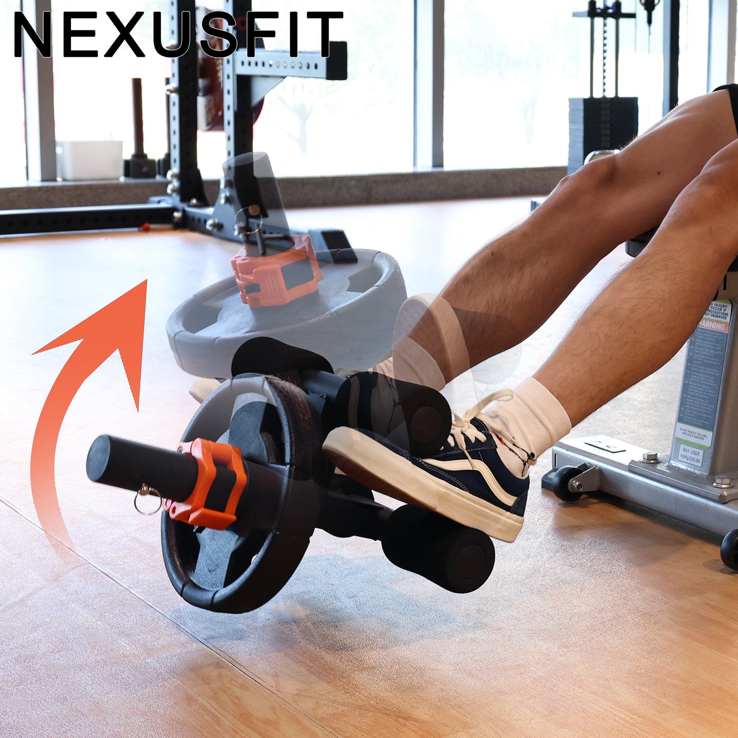 NEXUSFIT Leg Weights, Tib Bar, Tibialis Trainer, Tibia Dorsi Calf Raise Machine for Strengthening Calves/Shins/Ankles