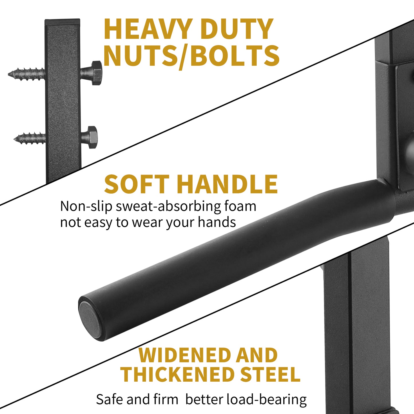 Fitarc Joist Mount Pull Up Bar, Chin Up Bar Ceiling Mount, Heavy Duty, Workout for Home Gym