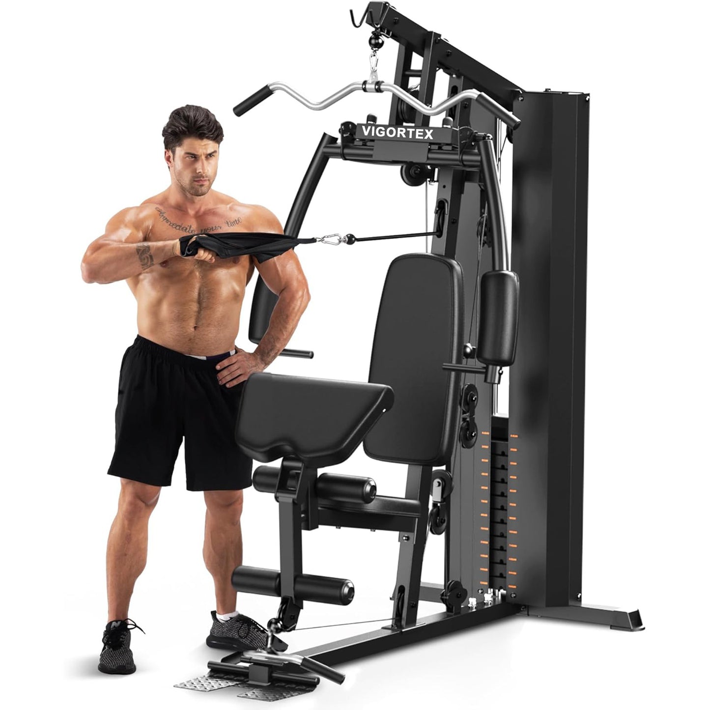 VIGORTEX Weight Lifting Machines Exercising Equipment for Strength Training