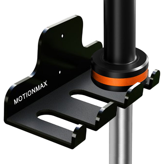 MOTIONMAX  Storage Racks for Physical Fitness Equipment, Wall Mounted Barbell Hanger for 33mm Bar