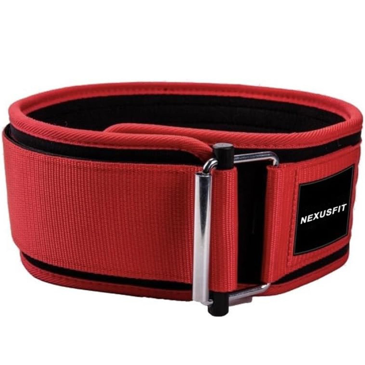 NEXUSFIT Weight Lifting Belts, Adjustable Back Support with Metal Buckle