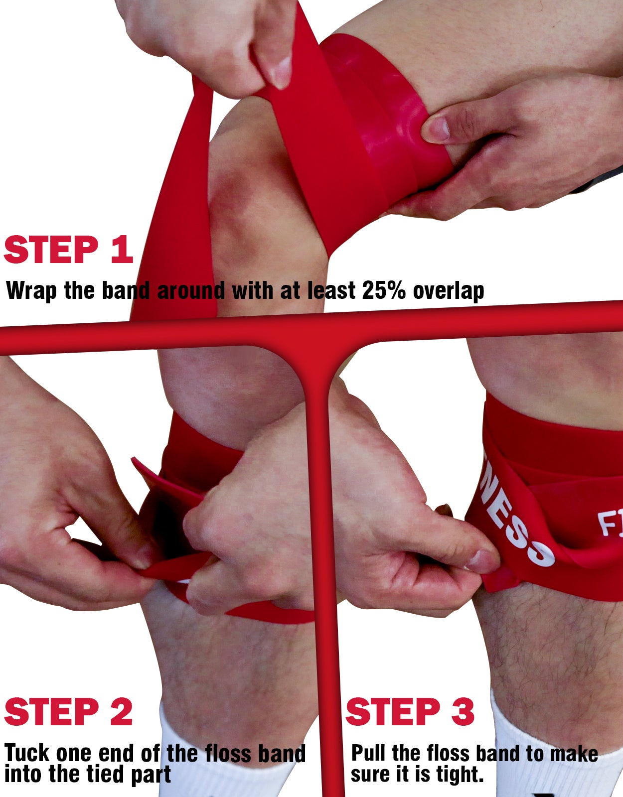 Fitarc Floss Bands for Muscle Compression,Mobility & Recovery Bands,Compression Bands for Knee,Ankle,Arm,Shoulder