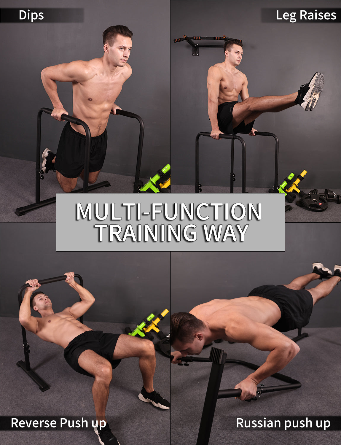 DH FitLife Dip Barren Bars | Dip Station | Krachtstation Fitnessapparaat voor Thuis | Parallettes Calisthenics Trainingsapparatuur | Krachttraining 80-100 cm individueel verstelbaar DH FitLife Dip Barren Bars | Dip Station | Krachtstation Fitnessapparaat voor Thuis | Parallettes Calisthenics Trainingsapparatuur | Krachttraining 80-100 cm individueel verstelbaar